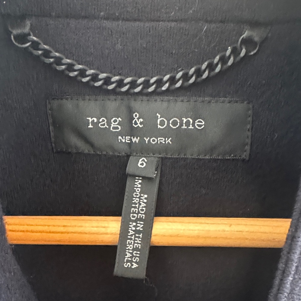 rag & bone slade wool tailored blazer size 6 - Picture 2 of 4